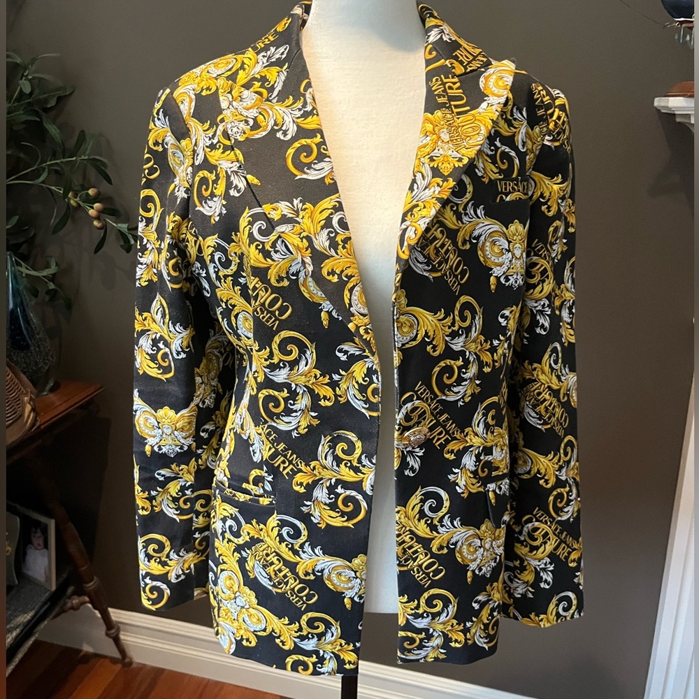 Women's Baroque Black and Gold Blazer